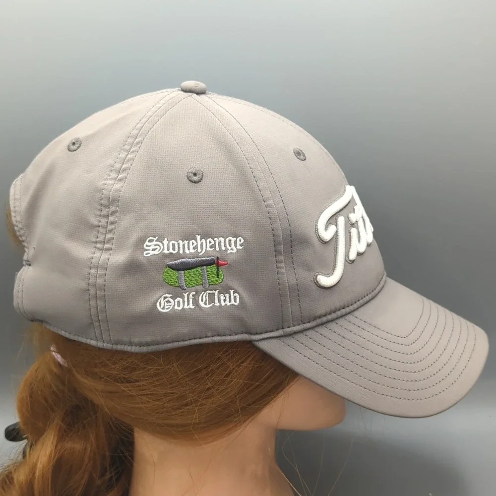 Stonehenge Golf Club Titleist Hat Cap Gray Strapback Adjustable